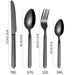 High End Western Tableware Set Stainless Steel Steak Knife Fork And Spoon 16/24 Piece Set_voghion.com