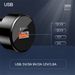 Chargeur de voiture à port Type-C à charge ultra rapide QC3.0 double 6A lumineux 38W PD Music Festival_voghion.com