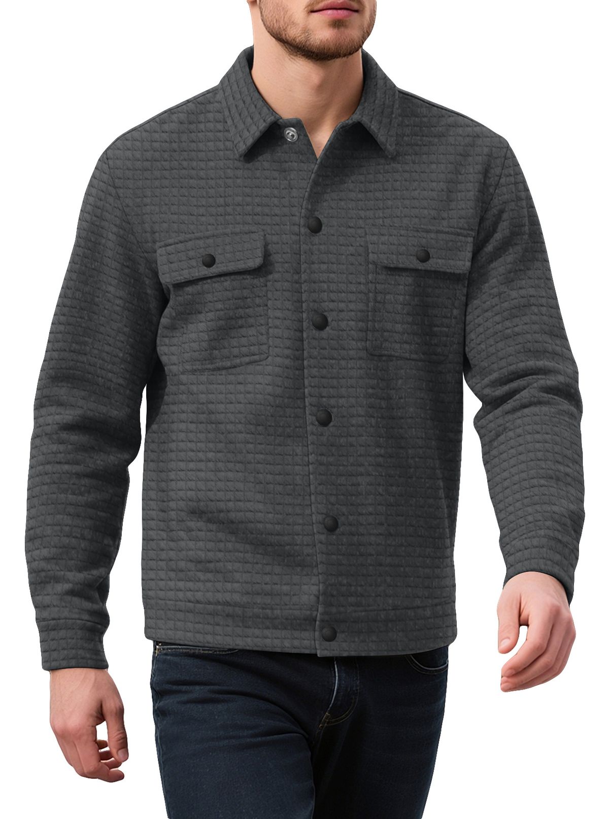 Geruite hoodie met rits voor heren - Slim-fit trui met kwartrits, knoopsluiting en praktische zakken (S-XXXL, 5 neutrale tinten)_voghion.com