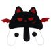 Cappello con orecchie di gatto, versione coreana invernale e primaverile, con pompon, piccolo cappello, cartone animato, carino, ricamo, peluche, piccolo cappello da gatto diavoletto_voghion.com
