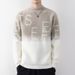 Herrenbekleidung Halber Rollkragenpullover aus Nerzfleece Herren Herbst und Winter Lässiger Bottom Line Pullover Trendy Einfacher Hübscher Pullover_voghion.com