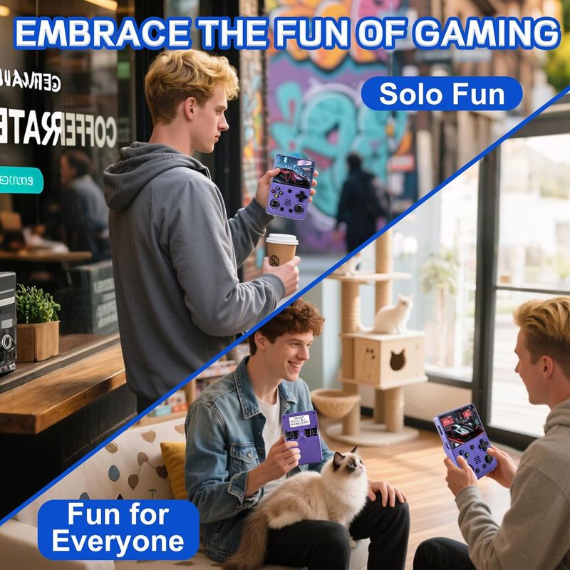 Konsola do gier Colorbing RG36PRO z systemem Open Source, 3,5-calowym ekranem IPS, kartą TF 64 GB, baterią 3000 mAh, obsługuje ponad 30 000 klasycznych gier_voghion.com