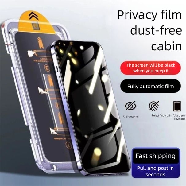 Kompatybilny z OPPO A77 Warehouse Anti-Peep Hartowane szkło ochronne HD Dust-Free Cabin CPH2339 Pełny ekran Natychmiast_voghion.com