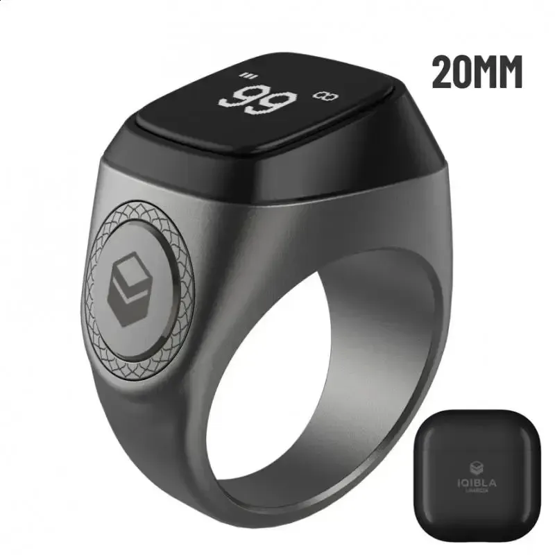 Iqibla Smart Tasbih Zählzähler für Muslime Zikr-Ring Digital Tasbeeh 5 Gebetszeiten Vibrationserinnerung Bluetooth 5.1_voghion.com