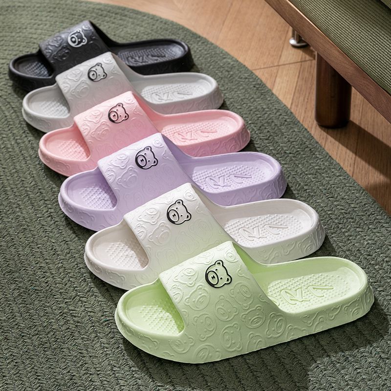 GY Family Style Indoor Cool Slippers Non Slip One Word Slippers Soft and Comfortable Slippers_voghion.com