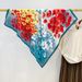 New artistic style oil painting flower large square scarf for women, fashionable and versatile neck protection daily_voghion.com
