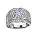 Group Set With Full Diamond Men's Luxury Silver Ring_voghion.com