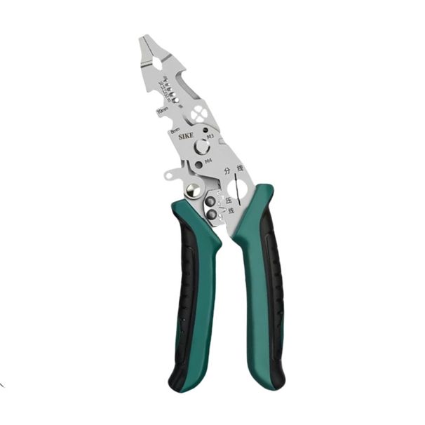Professional Electrician Wire Stripper - Carbon Steel Blade, Multi-Function Cable Cutter, Durable & Ergonomic For Electrical Wiring & DIY Projects_voghion.com