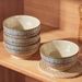 Ciotole per riso in ceramica – Smaltate al sesamo fatte a mano, ciotole rotonde minimaliste per la casa e i ristoranti (set da 4, 348 ml ciascuna)_voghion.com