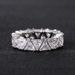 Hot-selling Jewelry, Full Circle Inlaid With Single-row Triangular Titanium Zircon Ring, Women's Gift Ring._voghion.com