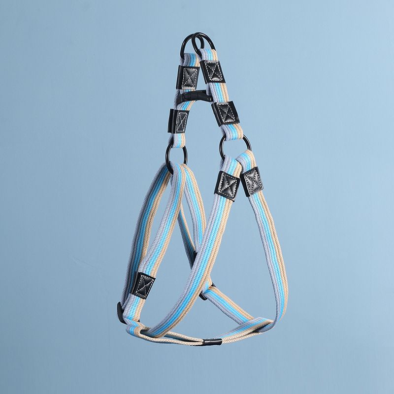 Pet Canvas Leash Vest Collar Harness For Small Dogs Golden Retriever Labrador_voghion.com