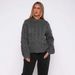 Dameskleding Dames Oversized Kabeltrui - Grof Geribbelde Trui (Rood/Grijs/Crème, S/M/L/XL)_voghion.com