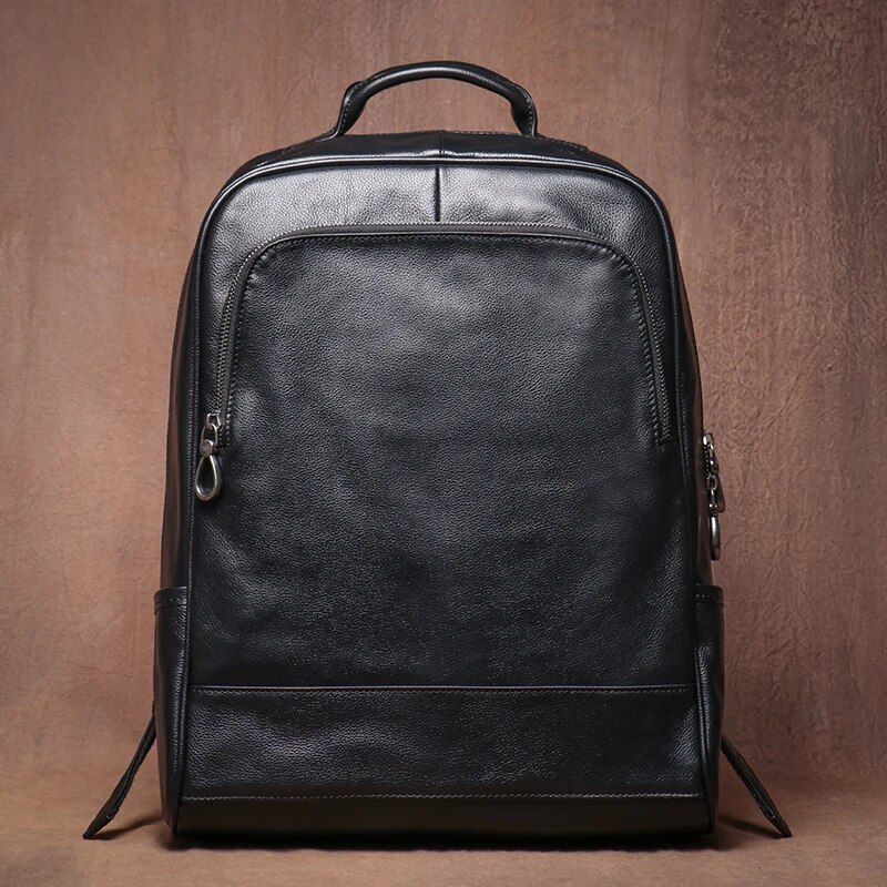 LUOKIR Herren Vintage Echtleder Rucksack Reise Knapsack Fashion Schultasche Büro Computer Tasche für 16 Zoll Laptop_voghion.com