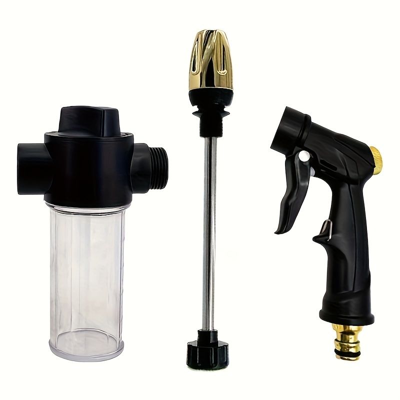 One Heavy-duty High-pressure Water Gun With Adjustable Nozzle And Non-slip Grip - Suitable For Car Washing, Gardening, Lawn Care, Pressure Washing_voghion.com