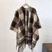 Elegante scialle in finto cashmere con motivo a inchiostro - Sciarpa invernale oversize da donna, calda ed elegante con nappe_voghion.com