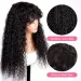 Jerry Curly Human Hair with Bangs Curly Wigs Water Wave Brazilian Remy Hair for Women Daily Use Machine Made Wig_voghion.com
