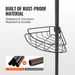 VEVOR 56" To 114" High Shower Corner Caddy Tension Pole Rust-Proof Tension Pole_voghion.com