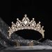 Korean wedding hair accessories bridal crown headband rhinestone hair comb bridal wedding dress banquet head accessories wholesale_voghion.com