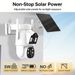 Ηλιακή κάμερα ασφαλείας WiFi, αμφίδρομος ήχος, αδιάβροχη IP65, βίντεο υψηλής ανάλυσης 2160p, ειδοποιήσεις ήχου και κίνησης,_voghion.com