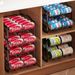 4 Tiers Can Organizer Rack, 48 Cans Soda Can Dispenser Organizer For Refrigerator, Set Of 2 Stackable Beverage Dispenser Rack_voghion.com