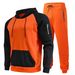 2025 Autumn Winter New Fleece Zipper Sweatshirt Two-Piece Sports Casual Men's Set_voghion.com
