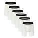 Men's Athletic Boxer Briefs 5-Pack, White Quick-Dry Workout Underwear With Comfort Fit_voghion.com
