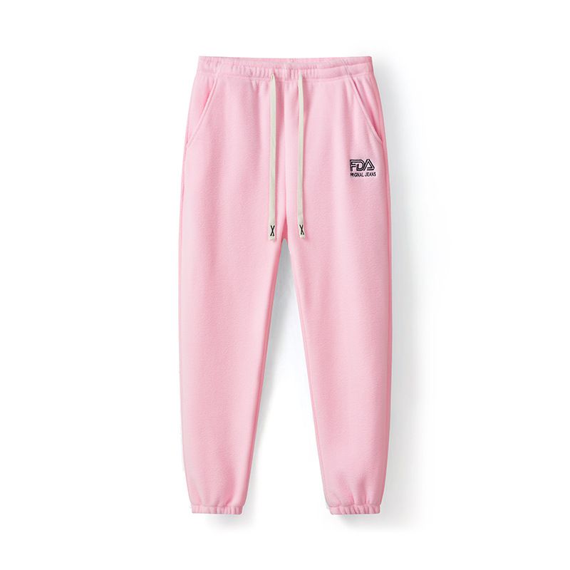 kid's clothing Boys with fleece thick pants autumn and winter clothing large children fleece warm sports pants girls integrated fleece casual pants_voghion.com