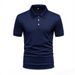 Schnelltrocknendes Sommer-Poloshirt für Herren in Übergröße, lässig, atmungsaktiv, doppelseitig, kurzärmelig, einfarbig_voghion.com