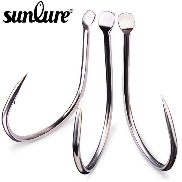 Großer Iseni Slow Jigging mit flachem Einzelhaken aus Hartstahl mit Widerhaken zum Boot- und Meeresangeln_voghion.com