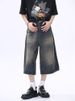 Men's Denim Shorts Cross Border High Quality 2024 Summer Men's Cropped Pants Trendy Denim Shorts_voghion.com