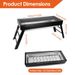 Griglia pieghevole in acciaio inox per barbecue a carbone, portatile, da campeggio, da tavolo, per barbecue in acciaio, facile da installare._voghion.com