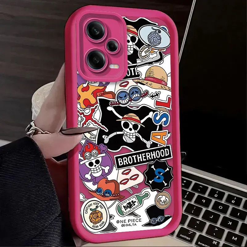 Custodia morbida in TPU con motivo teschio Anime O-One Piece per Xiaomi Redmi Note 13 12 11 Pro Plus 4G 5G 12S 11S 10S 10 9 9S Redmi 14C 13C 12C A3 12_voghion.com