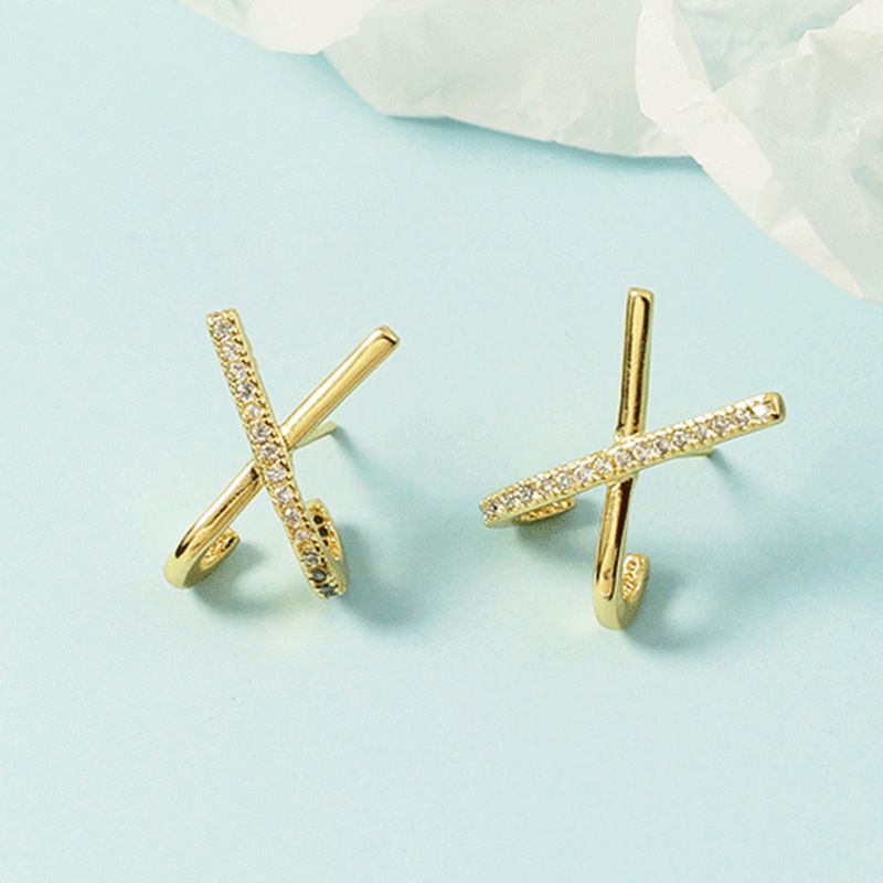 Sterling Sier VENUS Moud Zirkon Kräiz X-fërmeg Ouerréng Fir Fra Elegant Accessoiren Bijouen Party Gi_voghion.com