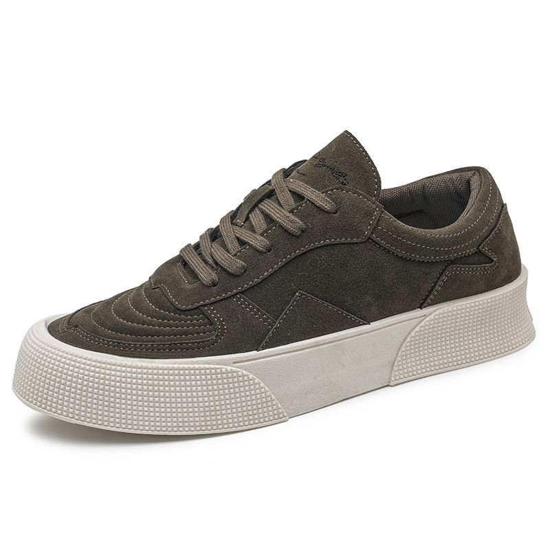 Zapatos deportivos y de ocio para hombre con suela gruesa y cordones._voghion.com