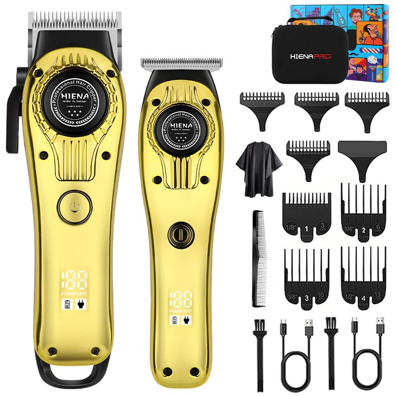 Professional Hair Clipper – Cordless Rechargeable Trimmer For Men’s Bald Fades, Lineups & DIY Haircuts (Stainless Steel Blade, 3-6H Runtime)_voghion.com