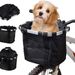 Quick Release Bicycle Handlebar Front Basket Detachable Small Pet Cat Dog Carrier Bag_voghion.com