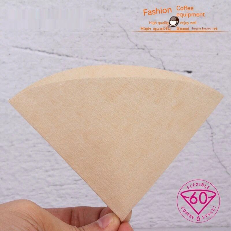  Japansk original V60 Dryp Håndskyllet Kaffe Filter Papir 01 Log Blegning_voghion.com