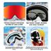 Outdoor New UV Protection HD Anti-Fog With Clip-On Prescription Lenses Ski Goggles_voghion.com