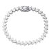 Women's Jewelry Elegant Pear-Cut Moissanite Bracelet In 925 Sterling Silver, Full Diamond Accents, Minimalist & Trendy Design_voghion.com