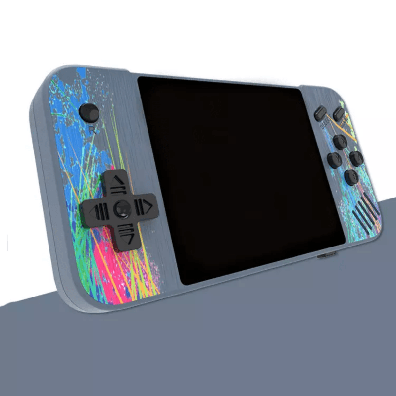 Console di gioco portatile Supporto per console di gioco retrò con schermo grande da 3,5 pollici per collegare due giocatori alla TV_voghion.com