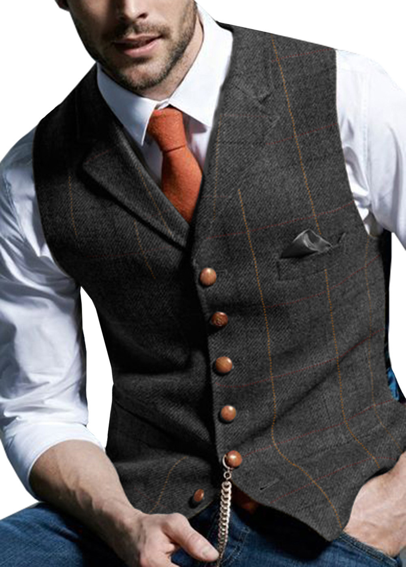 Herrenbekleidung, Anzugweste für Herren, Freizeitweste für Herren, schmale Weste für den Trauzeugen_voghion.com