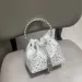 Handmade Rhinestones Evening Purses And Handbag Designer Shoulder Shiny Crystal Clutch Purse Bucket Bag_voghion.com