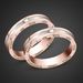 LOFTILY Titanium Steel Ring For Women, Light Luxury Engraved 'When I Am With You', Zircon Ring, Niche Couple Rings_voghion.com