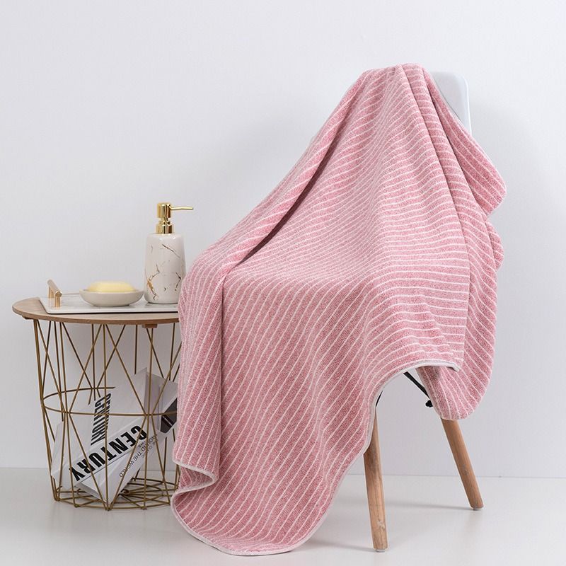Asciugamano da bagno 105*200 di grandi dimensioni, morbido e assorbente, a strisce_voghion.com