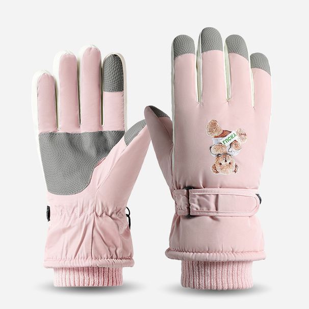Women's Winter Ski Gloves - Touchscreen Compatible, Water-Resistant, Thermal Insulated For Snowboarding, Cycling & Outdoor Activities_voghion.com