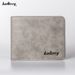 baellerry men's wallet short student retro frosted two-fold vertical style new wallet manufacturer wholesale_voghion.com