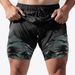 Nya Muscle Running Snabbtorkande shorts för mäns sport, fritid, lösa fickor med dragkedja utomhus, dubbla lager fitnessbyxor_voghion.com