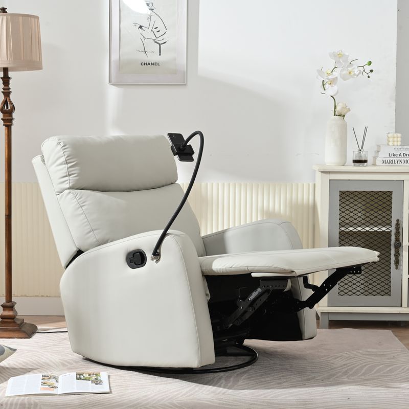 Rocking Recliner Chair,360 Degree Swivel Nursery Rocking Chair,Glider Chair,Modern Small Rocking Swivel Recliner Chair for Bedroom,Living Room Chair H_voghion.com