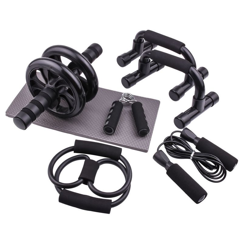 Abdominal Wheel Fitness Multi Functional Sports Comprehensive Family Men And Women Combination Set Training Device Seven Piece Set_voghion.com