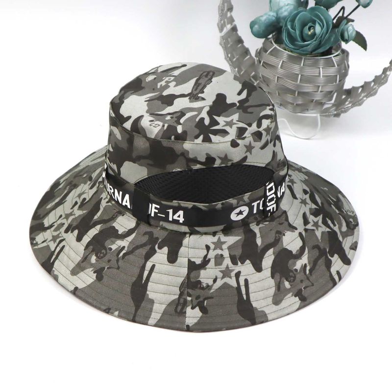 Summer men's fisherman beach casual fishing sun foldable travel bunny hat_voghion.com